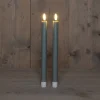 Anna's Collection LED dinerkaars groen D 1,5 H 24 cm 2 stuks