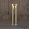 Anna's Collection LED dinerkaars beige D 1,5 H 24 cm 2 stuks