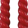 Anna's Collection LED dinerkaars Swirl rood D 2,5 H 23 cm 2 stuks