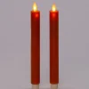 Anna's Collection LED dinerkaars met afstandsbediening oranje D 2,5 H 23 cm 2 stuks