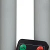 Anna's Collection LED dinerkaars Rustiek met timer wit D 2,1 H 18 cm 2 stuks