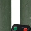 Anna's Collection LED dinerkaars Tara met timer jade groen D 2,2 H 18 cm 2 stuks