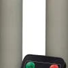 Anna's Collection LED dinerkaars Rustiek met timer ivoor D 2,1 H 18 cm 2 stuks