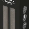 Anna's Collection LED dinerkaars Rustiek taupe D 2 H 18 cm 2 stuks