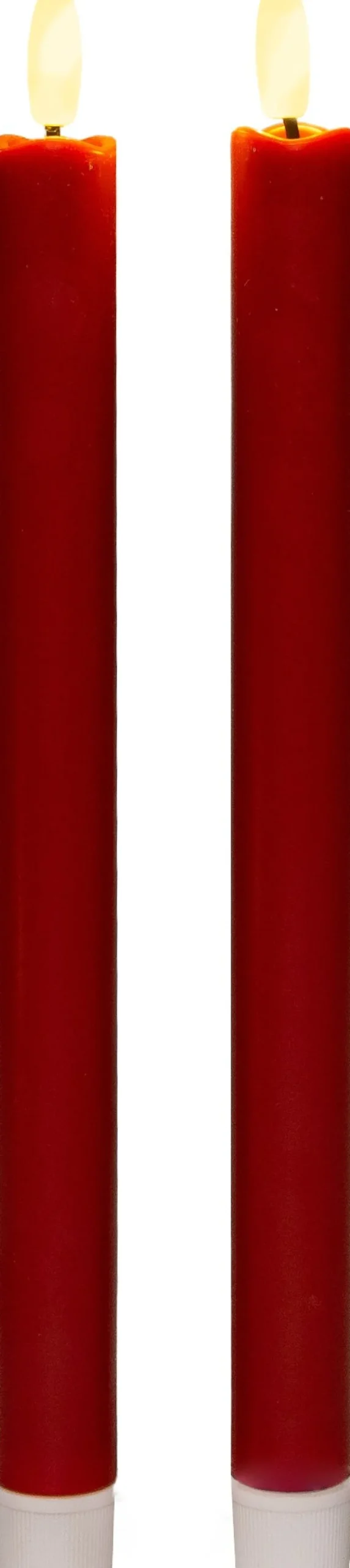 Anna's Collection LED dinerkaars Larni rood D 2,1 H 25 cm 2 stuks