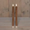 Anna's Collection LED dinerkaars Larni koper D 2,1 H 25 cm 2 stuks
