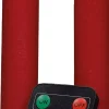 Anna's Collection LED dinerkaars Rustiek met timer rood D 2,1 H 18 cm 2 stuks