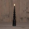 Anna's Collection LED dinerkaars Swirl zwart D 2 H 29 cm