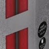 Anna's Collection LED dinerkaars Tara met timer rood D 2,2 H 18 cm 2 stuks