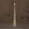 Anna's Collection LED dinerkaars Swirl ivoor D 2 H 29 cm