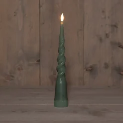 Anna's Collection LED dinerkaars Swirl groen D 2 H 29 cm