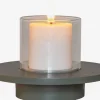 Anna's Collection LED kaars in pot groen D 8 H 14 cm