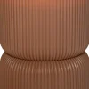 Anna's Collection LED kaars in pot terracotta D 13 H 17 cm