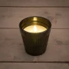 Anna's Collection LED kaars in pot zwart D 11 H 11 cm