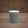 Anna's Collection LED kaars in pot blauw D 11 H 11 cm
