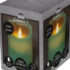 Anna's Collection LED stompkaars met timer groen D 7,5 H 10 cm