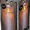 Anna's Collection LED stompkaars met timer zilver D 7,5 H 15 cm