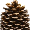 Anna's Collection LED stompkaars Podo dennenappel bruin D 14 H 12,5 cm