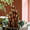 Anna's Collection LED stompkaars brons 15 x 15 x 25 cm