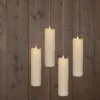 Anna's Collection LED stompkaars zwevend wit D 5 H 18 cm 4 stuks