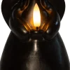 Anna's Collection LED stompkaars Ange engel zwart D 8 H 14,5 cm