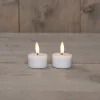 Anna's Collection LED waxinelicht met timer wit D 4 H 5 cm 2 stuks