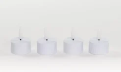 Anna's Collection LED waxinelicht wit D 3,8 H 5 cm 4 stuks