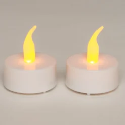 Anna's Collection LED waxinelicht wit D 4 H 5 cm 2 stuks