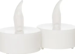 Anna's Collection LED waxinelicht wit D 4 H 5 cm 2 stuks