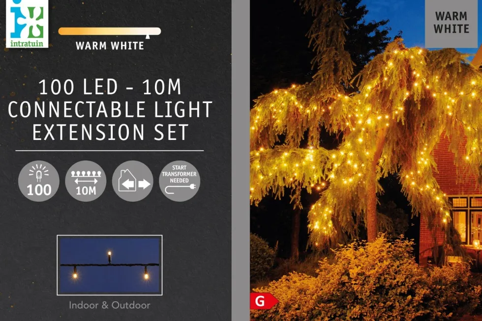 Anna's Collection miniverlichting Connect de Luxe met 100 lampjes warm white 10 m
