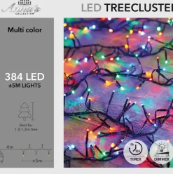 Anna's Collection miniverlichting met 384 lampjes multi color 1,3 m