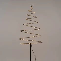 Anna's Collection tuinsteker kerstboom met verlichting 33 x 103 cm
