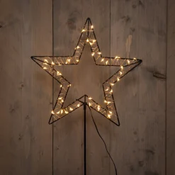 Anna's Collection tuinsteker ster met verlichting 100 cm