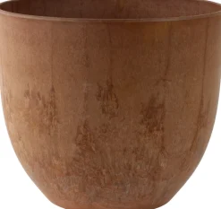 Artstone bloempot Bola D 28 H 24 cm bruin