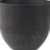 Artstone bloempot Bola D 28 H 24 cm zwart