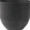 Artstone bloempot Bola D 33 H 29 cm zwart