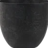 Artstone bloempot Bola D 45 H 38 cm zwart