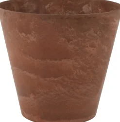 Artstone bloempot Claire D 27 H 24 cm bruin