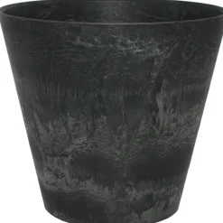 Artstone bloempot Claire D 43 H 39 cm zwart