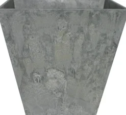 Artstone bloempot Ella 45 x 45 x 45 cm grijs