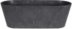 Artstone plantenbak Claire 55 x 16 x 17 cm zwart