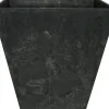 Artstone plantenbak Ella 25 x 25 cm zwart
