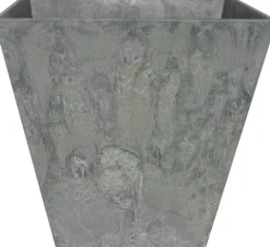 Artstone plantenbak Ella 25 x 25 cm grijs