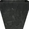 Artstone plantenbak Ella 35 x 35 cm zwart