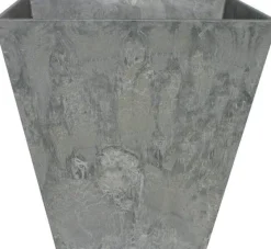 Artstone plantenbak Ella 15 x 15 cm grijs
