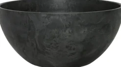 Artstone plantenschaal Fiona D25 H12 cm zwart