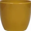 Bela Arte bloempot Boule geel D 7,5 H 6 cm