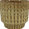 Bela Arte bloempot Echo geel D 10,8 H 9 cm
