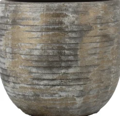 Bela Arte bloempot Funchal bruin / goud D 29 H 27 cm