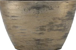 Bela Arte bloempot Funchal bruin / goud 32 x 14,5 x 22,5 cm
